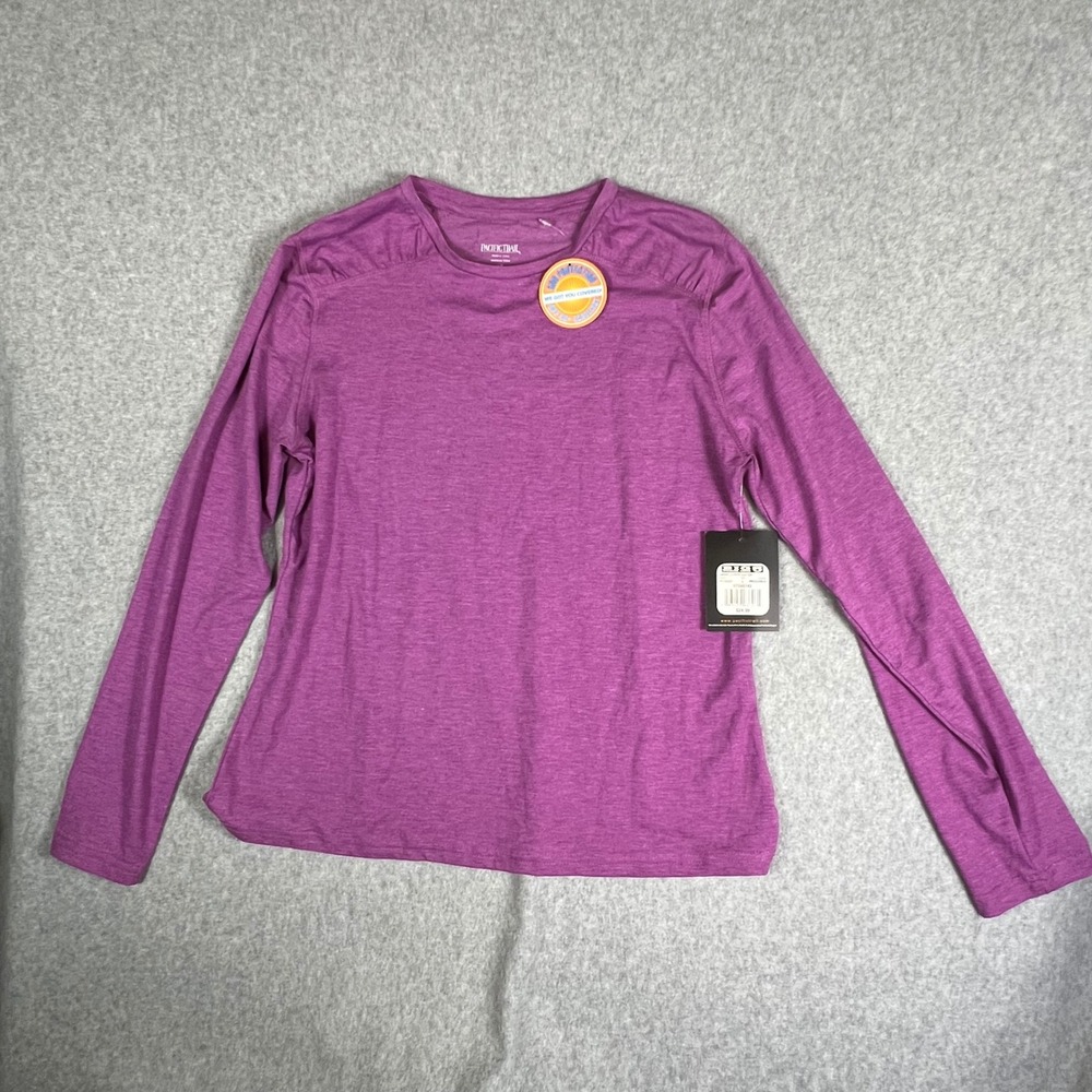 Pacific Trail Long Sleeve Crew Top L Hyper Violet UPF40 Protection Hiking Beach